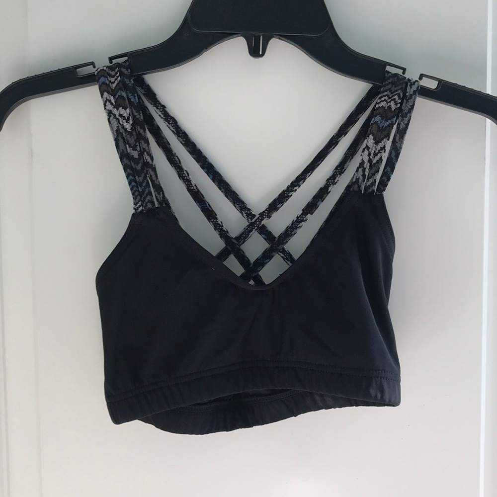 Capezio Black Dance Top/ Sports Bra